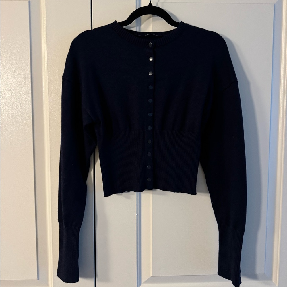 Lioness Head in the Clouds Cardigan in Navy